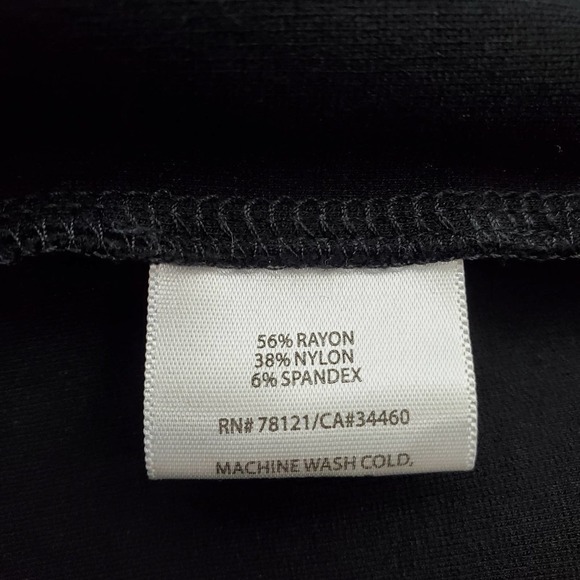 Eileen Fisher Knit Black Women Pants Size Legging Large - Picture 5 of 6